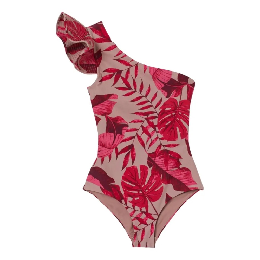 Johanna Ortiz x H&M One Shoulder Swimsuit 🌺 🌊